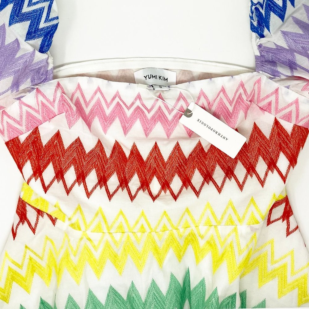 Yumi Kim | 100% Cotton Eliza Embroidered Multi Colored Top | NWT - Picture 9 of 10